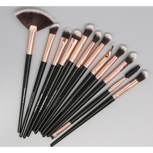 12 makeup brushes plastic portable nylon hair eye makeup shaper set eyeshadow brush girls