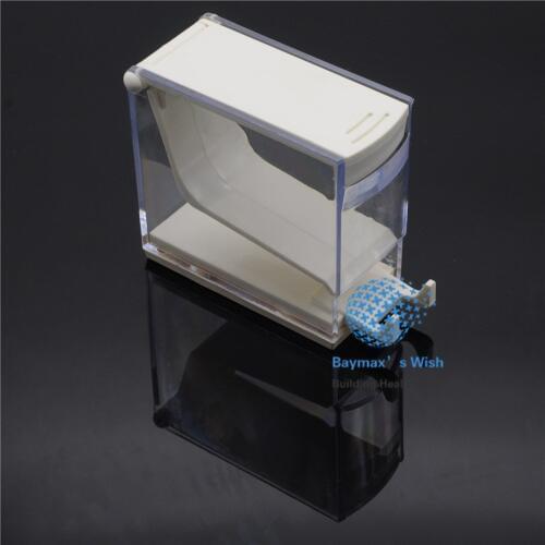 2Pcs Dental Cotton Roll Dispenser Holder Organizer White For Dentist Lab Equipment