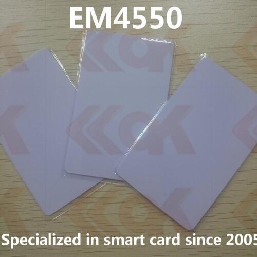 3000pcs/lot EM4550 1K Memory 125khz PVC Card blank id card