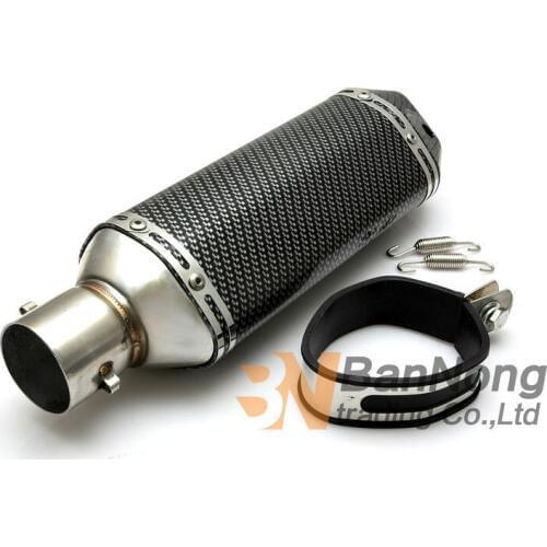 50-600CC Universal Motorcycle Modified Imitation carbon fiber Hexagon exhaust pipe FOR KTM BMS PCX MSX CB250 RSZ Monkey Scooter