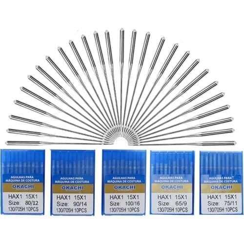 50PCS Household Sewing Needles For Home Use, Compatible With All Quality Household Machines,Sizes 65/9,70/10,75/11,90/14,100/16
