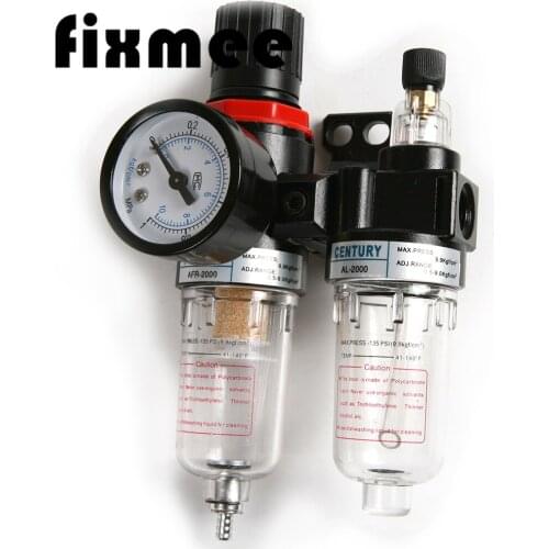 AFR2000+AL2000 G1/4" Air Compressor AFC2000 oil Water Separator Regulator Trap Filter Airbrush