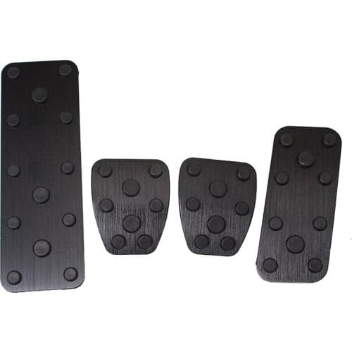 Aluminium Car Accelerator Fuel Brake Pedal Foot Rest Pedals Cover Non Slip Pad For Subaru Legacy Outback Forester 2003-2006