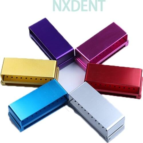 30hole Dentistry Burs Blocks Autoclavable Disinfection Holder Sterilizer Aluminium Oral Teeth Polishing Drill Holder