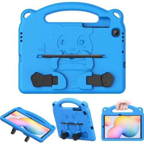 Case for Samsung Galaxy Tab S6 Lite 10.4 2020 , Heavy Duty EVA Foam Kids-Friendly Bear Cover with Hand-grip&Stand & Pen Holder
