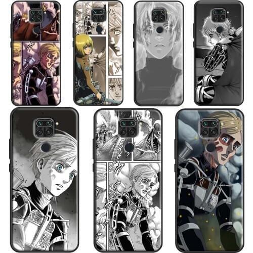 Armin Arlert Attack on Titan Phone Case For Xiaomi Redmi Note 9 Pro 9S 7 8T Note 8 Pro For Redmi 9 9A 9C Back Cover