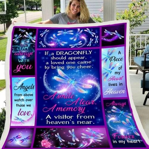 Letter Gifts To Friend Son Daughter Mom 3D Print Throw Flannel Blanket For Beds Fleece Bedspread Home Textiles Luxury Warm Soft