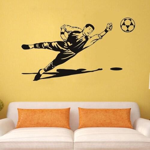 Football Goalkeeper Wall Sticker Sport Home Decor Living Room Decorative PVC Removable Wall Mural Decal Bedroom Decoration
