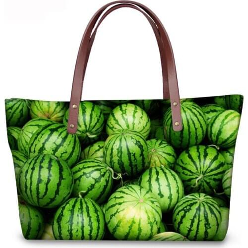 INJERSDESIGNS Lady Handbags Fruit Printing Shoulder Bags For Women 2020 New luxury Womens Bag Fashion Girl Handbag Bolsa mujer
