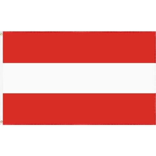 JiaHao Wholesale 100% Polyester Double Stitched Stock 3x5ft Austria Flag