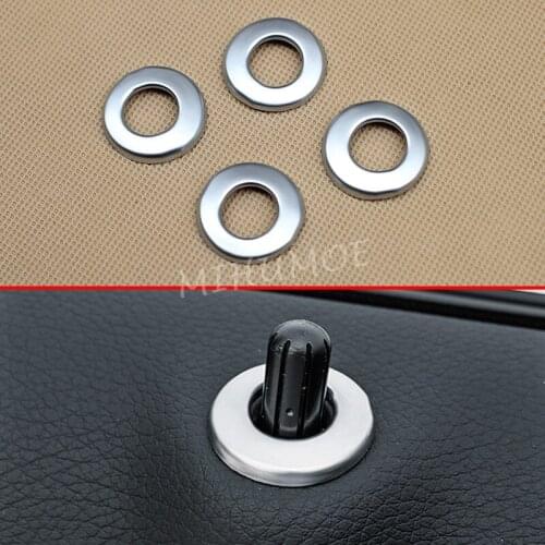 For Mercedes C GLC Class X253 C253 W205 S205 C205 A205 Matte Chrome Interior Door Lock Trims