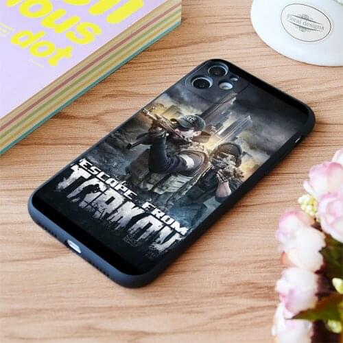 For iPhone Escape From Tarkov Print Soft Matt Apple iPhone Case 6 7 8 11 12 Plus Pro X XR XS MAX SE
