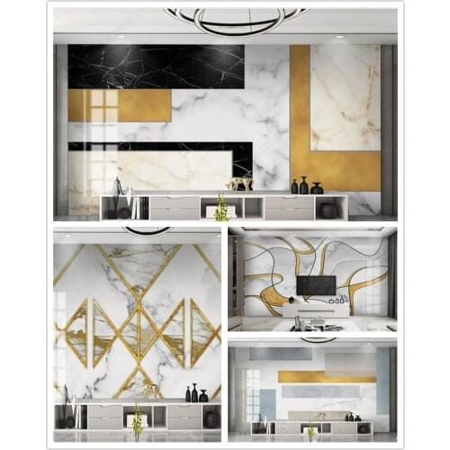 Papel de parede Modern creative abstract geometric marble 3d wallpaper mural,living room tv wall bedroom wall papers home decor