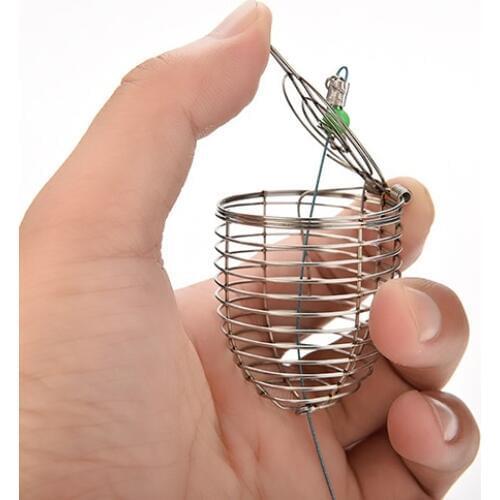 Fishing Feeder For Wild Fishing Drop Bait Holder Large Capacity Bait Cage Automatic trap Basket Carp Fishing Accessories