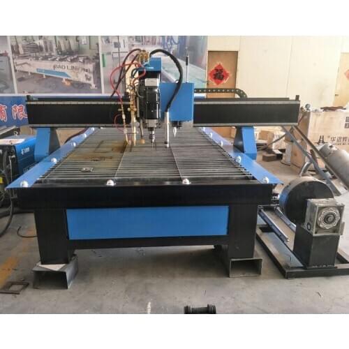 Made in china 1500*3000mm cnc pipe metal plasma cutting 1530 square pipe steel cutter miller for sale