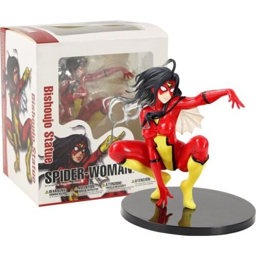 14cm Bishoujo Statue Spider-Woman Spider Woman Figurine PVC Figure Collectible Model Toys