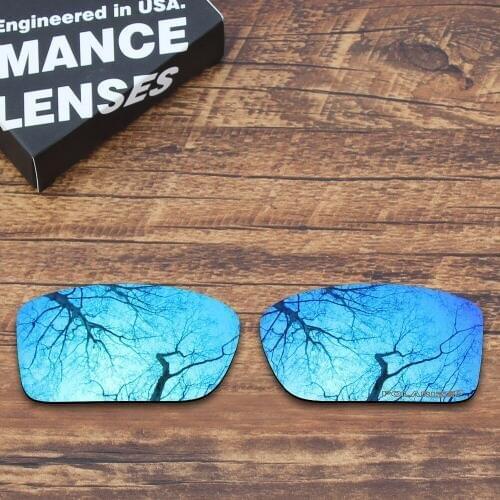 ToughAsNails Resist Seawater Corrosion Polarized Replacement Lenses for Oakley Double Edge Sunglasses Blue Mirrored