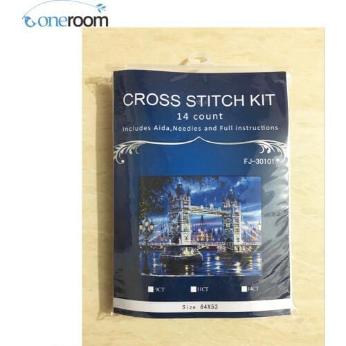 World scenery Counted Cross stitch DIY 14CT similar DMC Cross Stitch,Sets For Embroidery Kits Counted Cross-Stitching