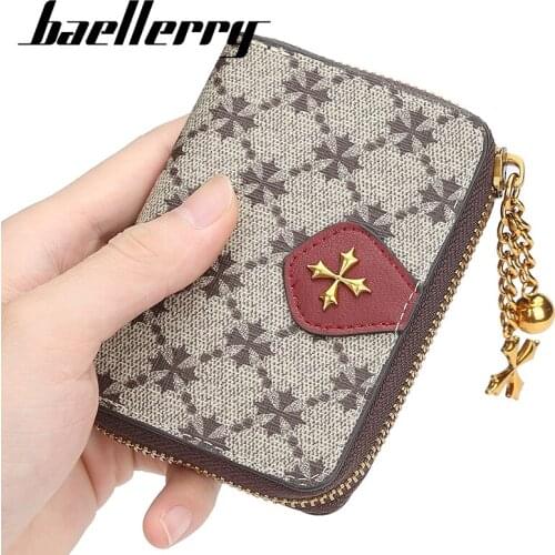 Women wallet 2020 fashion baellerry new multi-card position organ card bag Korean short wallet zipper old pattern coin purse 931