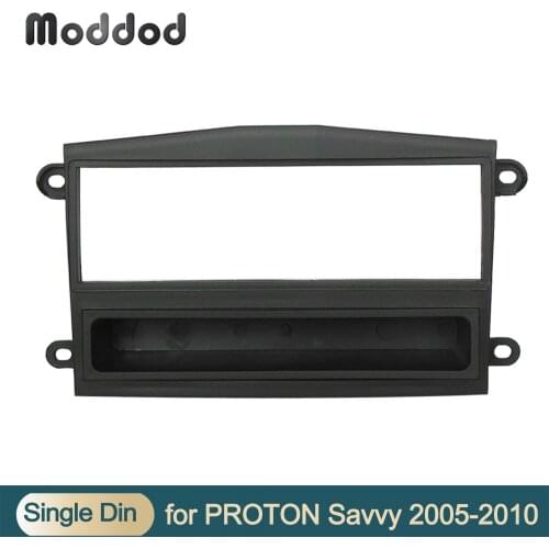 1 Din with pocket for PROTON Savvy 2005-2010 Audio Fascia Radio CD GPS DVD Stereo CDPanel Dash Mount Installation Trim Kit Frame