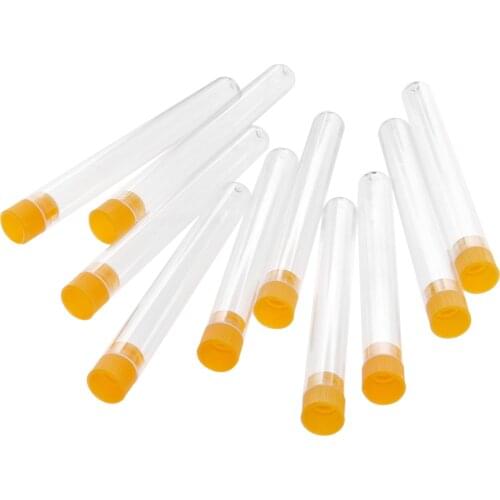 10pcs Transparent Knitting Sewing Felting Needle Plastic Bottle Storage Container 10.5cm