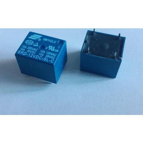 10pcs SRD-3VDC-SL-C SRD-5VDC-SL-C SRD-9VDC-SL-C SRD-12VDC-SL-C SRD-24VDC-SL-C SRD-48VDC-SL-C 5PIN Power relay PCB Type