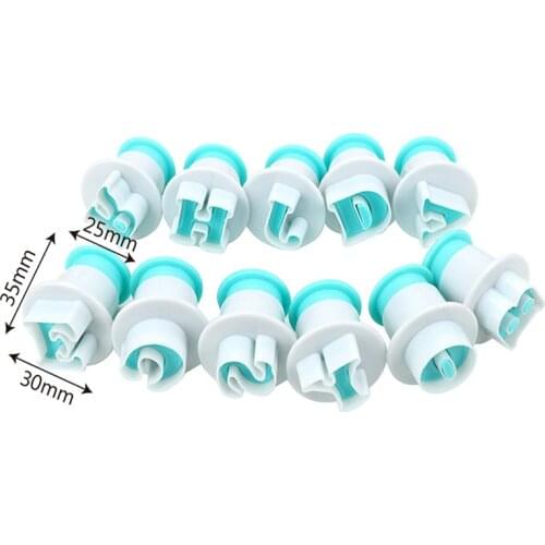 26 Alphabet Letter Numbers Fondant Cake Decorating Set Cookie Biscuit Mold Printing Pressure Icing Cutter Die Mold