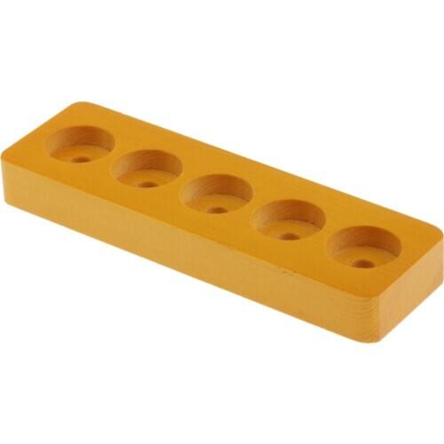 5 Slots Wooden Essential Oils Holder Stand Rack Shelf Storage Case Holder