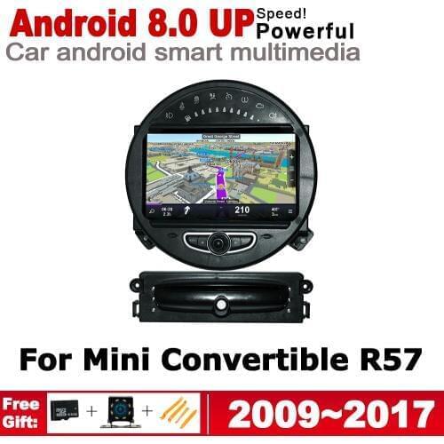 8" HD Stereo Android Car GPS Navi Map For Mini Convertible R57 2009~2017 2 DIN multimedia 1player radio System