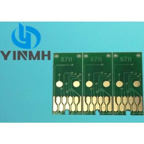 6pcs Waste Ink Maintenance Tank Chip for Epson WorkForce Pro WF7110 WF7210 WF7510 WF7610 WF7620 WF7710 WF7720 Ink Chips T6711