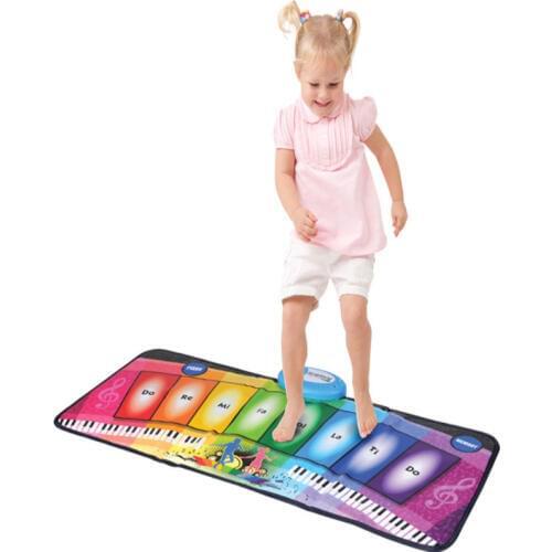 70*45cm Mini two in one music percussion blanket drum set music piano blanket instrument electronic organ party toys the piano