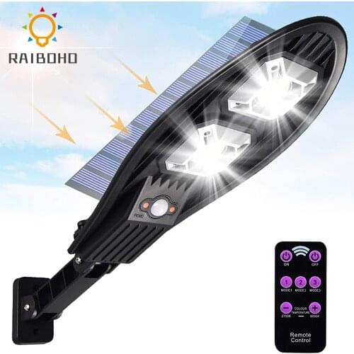 90/108COB Solar Street Lights Outdoor Security Light Motion Sensor Solar Garden Light Waterproof with Remote Control