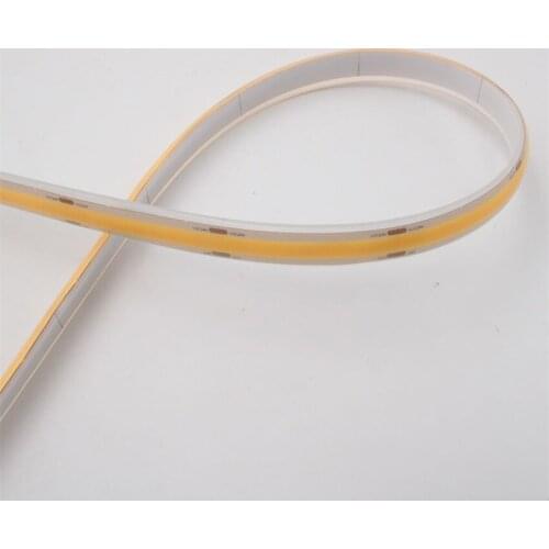 Free Shipping 528LEDs/m High Quality COB Flexible LED Strip DC12V CRI90 Linear Lamps Without Light Dot