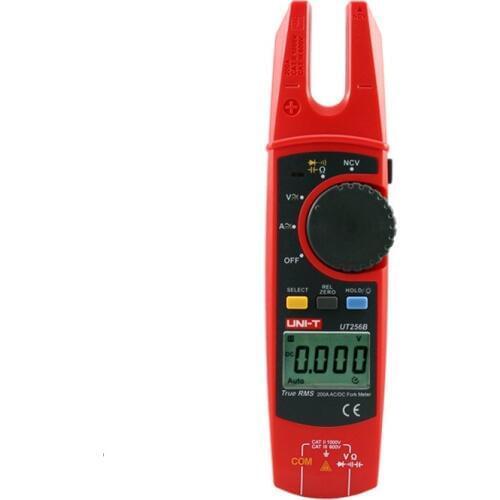 UNI-T UT256B Digital True RMS Fork Auto Multimeter 200A AC DC Current Clamp Meters NCV Tester Voltmeter Ohm Cap Auto Range