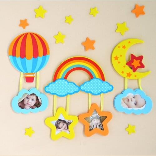 Child Growth Record Decorative Frames Cartoon Creative Photo Frame For Home Foam Material Easy To Hang Picture Frame Kids Gifts