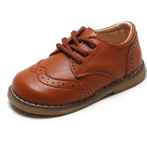 Childrens Casual Shoes Autumn And Winter Martin Boots Boys Shoes Fashion Leather Soft Non-slip Girls Boots Sports Running Shoes