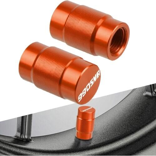 For 990 SMR 990SMR 2009-2013 2010 2011 2012 One Pair Motorcycle Accessories LOGO Aluminum Wheel Tire Valve caps