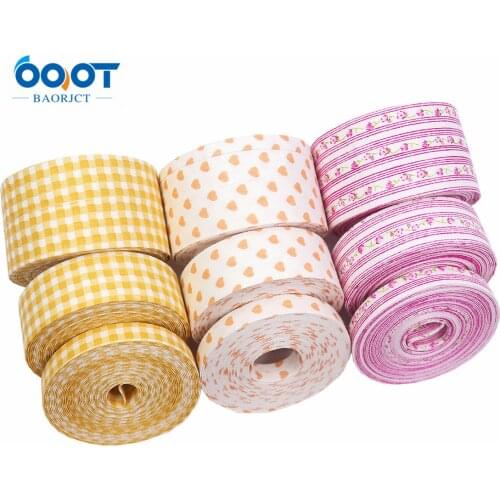 Double-Sided Geometry Cloth Ribbons 5Yards M-21623-962 10/25/38MM DIY Crafts Hairclip Apparel Accessories and Sewing Decorations
