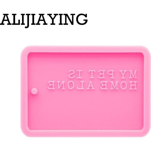 DY0842 Glossy Pet Tag Making Silicon Molds , Resin Mold To Make Keychain Crafts with Epoxy , DIY Handmade Charms Mold