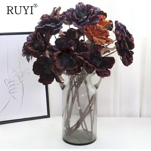 73cm Retro Peony Simulation Silk Flower Home Wedding Room Birthday Christmas Decoration Simulation Bouquet Valentines Day Gift