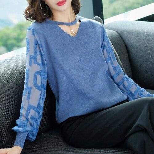 JANELUXURY Women's Knitted T-shirts