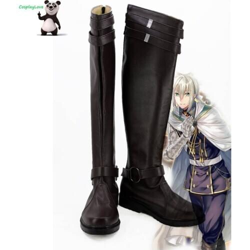 Fate Grand Order FGO Saber Bedivere Brown Cosplay Shoes Boots Newest Custom Made For Halloween CosplayLove