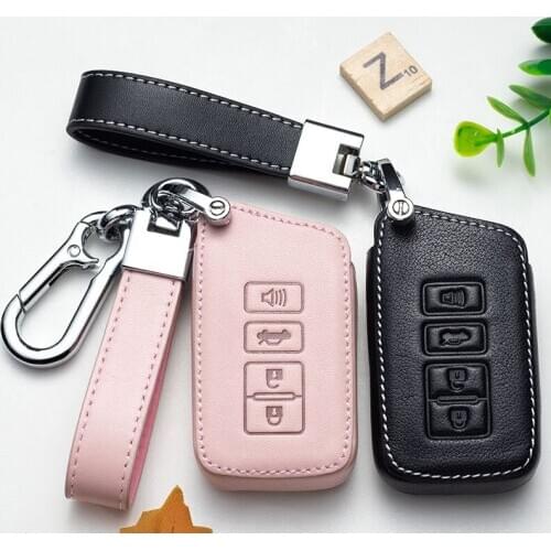 Leather Car Styling Key Cover Case for Lexus NX GS RX IS ES GX LX RC 200 250 350 LS 450H 300H Keychain Keyring Auto Key Covers