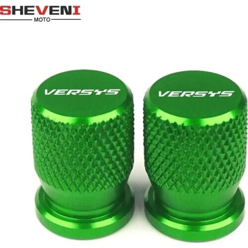 Logo VERSYS For Kawasaki VERSYS 1000 650 300x KLE1000/650 Motorcycle Accessorie Wheel Tire Valve Stem Caps CNC Airtight Covers