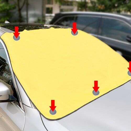 Automobile Magnetic Sunshade Cover 1pcs Car Windshield Snow Sun Shade Waterproof Protector Cover Car Front Windscreen Cover
