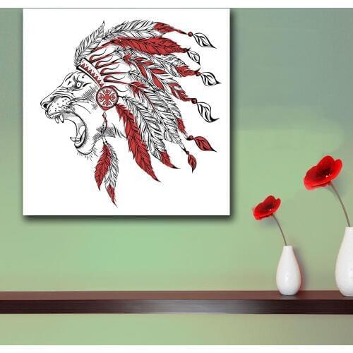 Fashion Oil Painting pop Animal lion Paiting Home Decor On Canvas Modern Wall Art Canvas Print Poster Canvas Painting No Frame