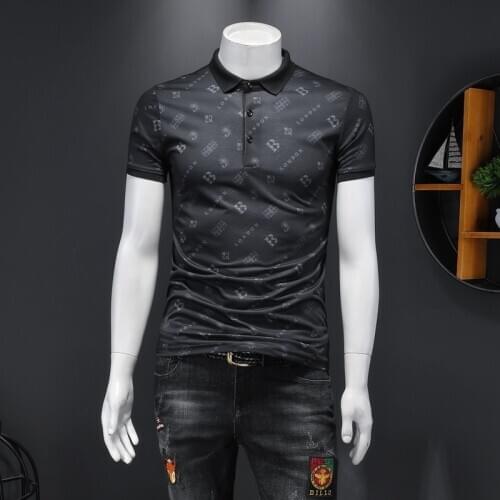 Mens UK Great Designer 2020 New Polo Shirts London Embroidery Short Sleeve Solid Color Breathable Shirt 5XL E300