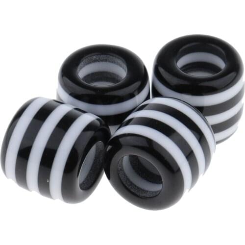 Pack of 10 Dreadlock Hair Beads Dread Beads Braiding Rings Clips DIY Cuff Jewelry