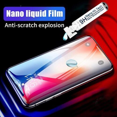 Nano Liquid Universal Tempered Glass For iPhone 11 X XS Max XR Screen Protector Full Cover For Xiaomi Samsung Anti-Scratch Film