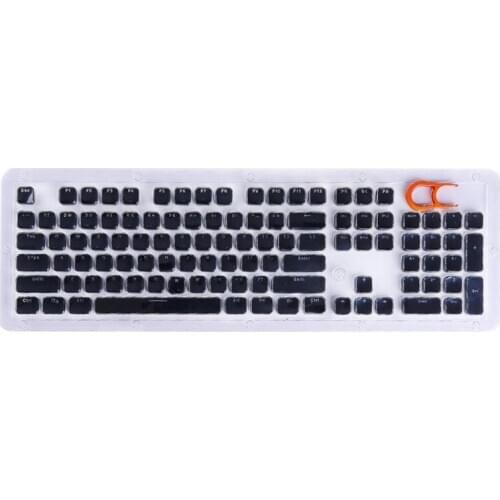 104 Keys Layout Low Profile Keycaps Backlit Crystal Edge for Mechanical Keyboard 203B